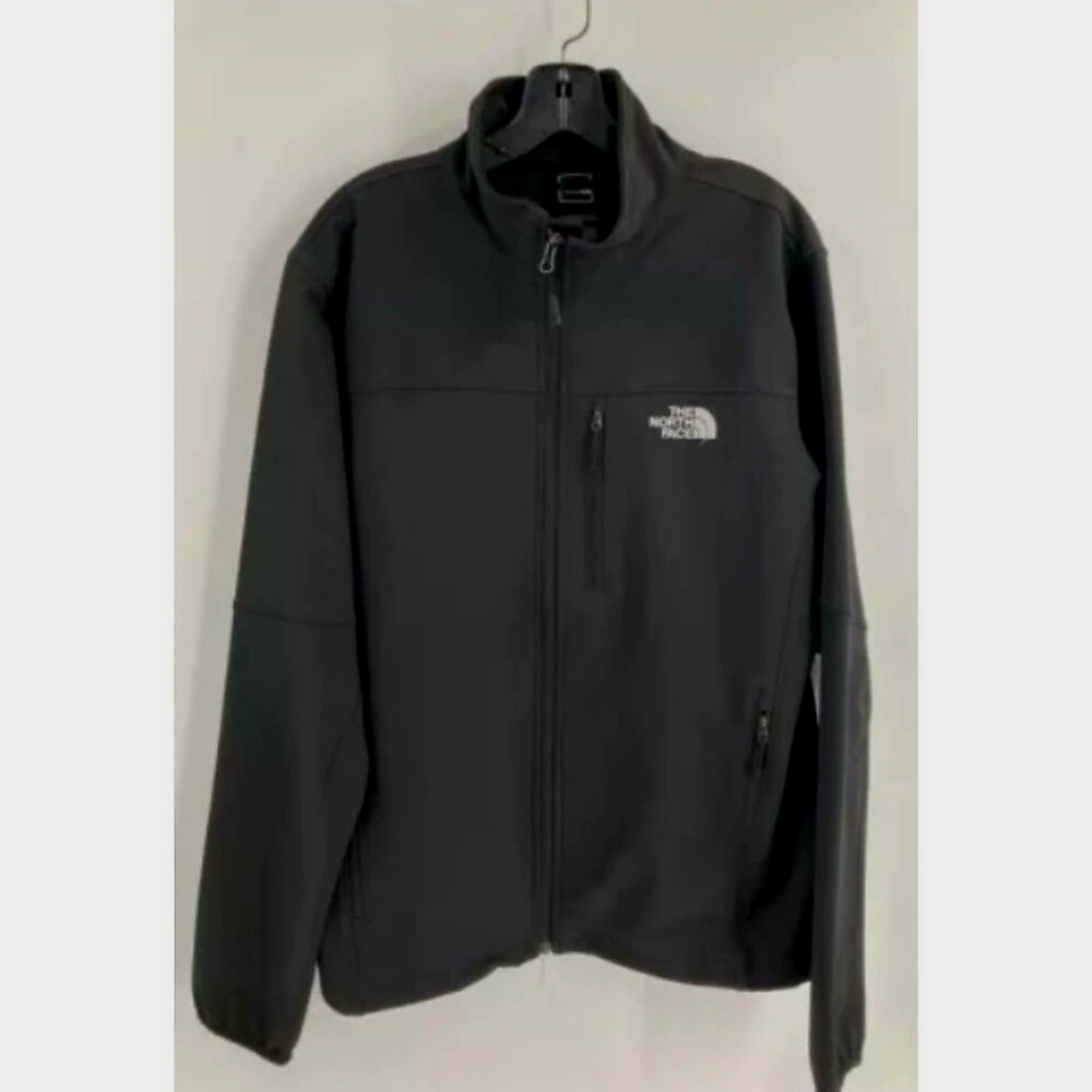 The North Face Women's Black Apex Full Zip Windbreaker Jacket Coat Size L